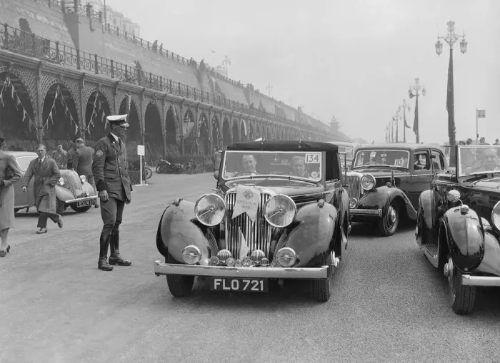 Framed Print : Jaguar SS of TH Bridgewater at the RAC Rally, Brighton, Sussex, 1939. Artist: Bill Brunell Framed Print : Jaguar SS of TH Bridgewater at the RAC Rally, Brighton, Sussex, 1939. Artist: Bill Brunell