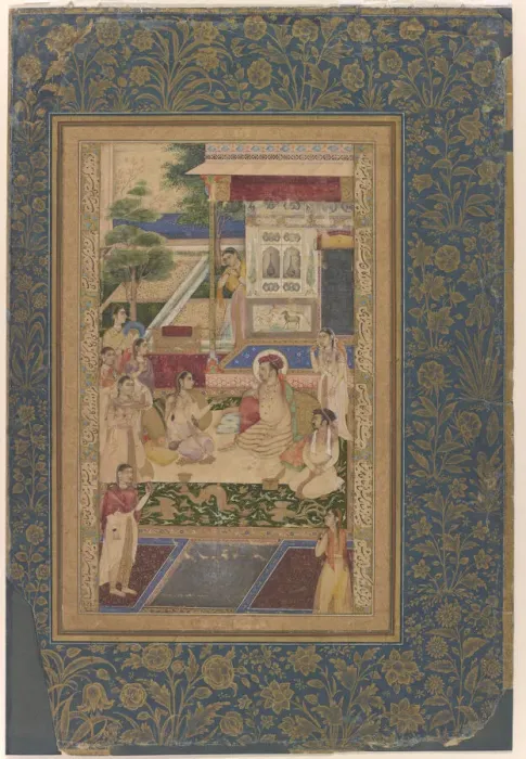 Framed Print : Jahangir and Prince Khurram Entertained by Nur Jahan, Mughal dynasty, ca. 1640-50 Framed Print : Jahangir and Prince Khurram Entertained by Nur Jahan, Mughal dynasty, ca. 1640-50
