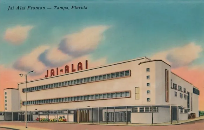 Framed Print : Jai Alai Fronton - Tampa, Florida, c1940s