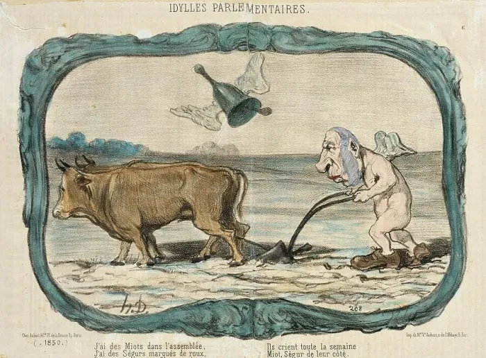 Framed Print : J'ai des Miots dans l'assemblée... 1851. Creator: Honore Daumier Framed Print : J'ai des Miots dans l'assemblée... 1851. Creator: Honore Daumier