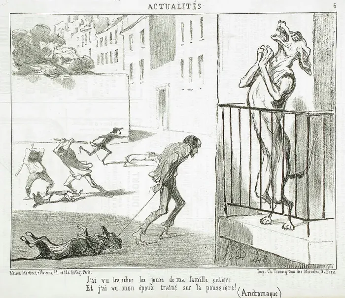 Framed Print : J'ai vu trancher les jours de ma famille... 1852. Creator: Honore Daumier Framed Print : J'ai vu trancher les jours de ma famille... 1852. Creator: Honore Daumier