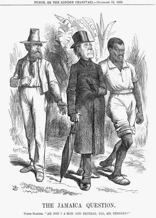 Framed Print : The Jamaica Question, 1865. Artist: John Tenniel Framed Print : The Jamaica Question, 1865. Artist: John Tenniel