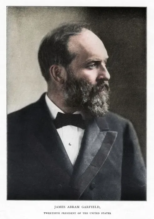 Framed Print : James Abram Garfield, 20th President of the United States, c1881 Framed Print : James Abram Garfield, 20th President of the United States, c1881