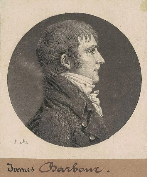 James Barbour, 1808. Creator: Charles Balthazar Julien Fevret de Saint-Memin