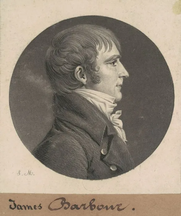 Framed Print : James Barbour, 1808. Creator: Charles Balthazar Julien Fevret de Saint-Memin Framed Print : James Barbour, 1808. Creator: Charles Balthazar Julien Fevret de Saint-Memin