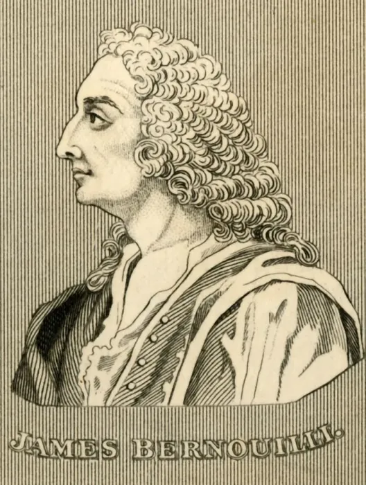 Framed Print : James Bernouilli, (1654-1705), 1830. Creator: Unknown Framed Print : James Bernouilli, (1654-1705), 1830. Creator: Unknown