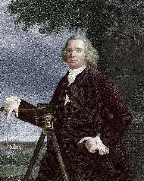 James Brindley, 18th century English civil engineer and canal builder, (1836). Artist: JT Wedgwood