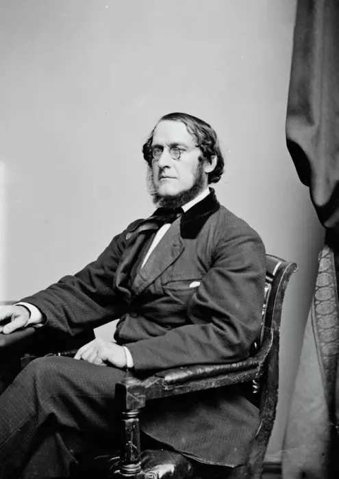 Framed Print : James Brooks, between 1855 and 1865. Creator: Unknown Framed Print : James Brooks, between 1855 and 1865. Creator: Unknown