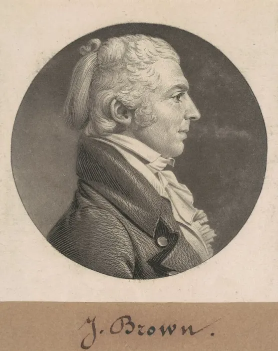 Framed Print : James Brown, Sr. 1808. Creator: Charles Balthazar Julien Fevret de Saint-Memin Framed Print : James Brown, Sr. 1808. Creator: Charles Balthazar Julien Fevret de Saint-Memin