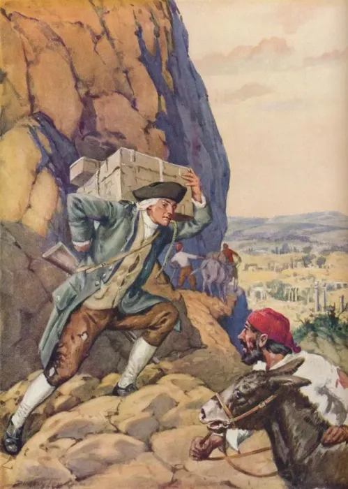 Framed Print : James Bruce Helps His Follower, c1925. Artist: Charles Dudley Tennant Framed Print : James Bruce Helps His Follower, c1925. Artist: Charles Dudley Tennant