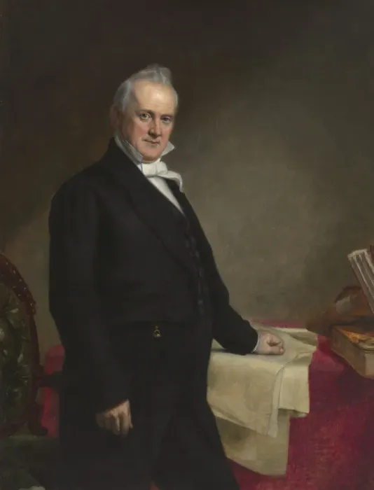 Framed Print : James Buchanan, 1859. Creator: George Peter Alexander Healy Framed Print : James Buchanan, 1859. Creator: George Peter Alexander Healy