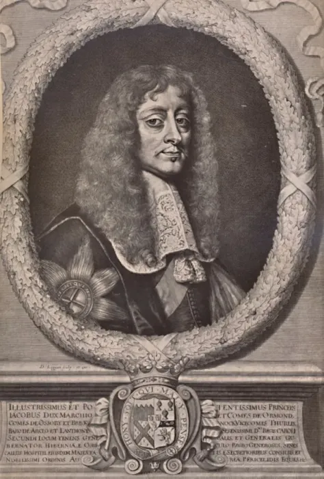Framed Print : James Butler, 1st Duke of Ormonde, English statesman and royalist soldier, 17th century (1894). Artist: David Loggan Framed Print : James Butler, 1st Duke of Ormonde, English statesman and royalist soldier, 17th century (1894). Artist: David Loggan