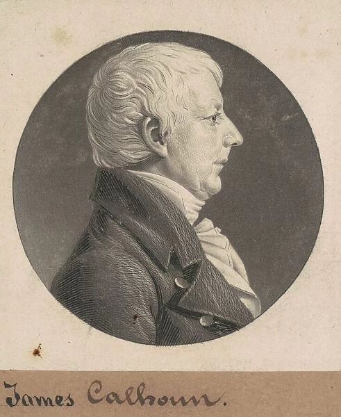 James Calhoun, 1803. Creator: Charles Balthazar Julien Fevret de Saint-Memin