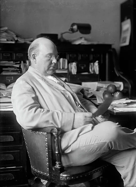 James Carson Needham, Rep. from California - at Desk, 1912. Creator: Harris & Ewing. James Carson Needham, Rep. from California - at Desk, 1912. Creator: Harris & Ewing