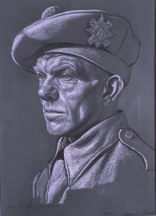 Framed Print : James Davidson, Home Guard, 1942. Creator: Edward Baird Framed Print : James Davidson, Home Guard, 1942. Creator: Edward Baird