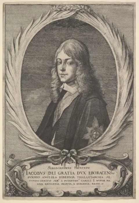 Framed Print : James, Duke of York, 1651. Creator: Wenceslaus Hollar Framed Print : James, Duke of York, 1651. Creator: Wenceslaus Hollar
