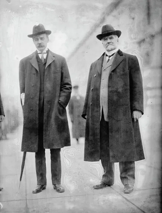 Framed Print : James Edgar Martine, Senator From New Jersey, Right, with Rep. W.I. McCoy, 1911. Creator: Harris & Ewing. James Edgar Martine, Senator From New Jersey, Right, with Rep. W.I. McCoy, 1911. Creator: Harris & Ewing Framed Print : James Edgar Martine, Senator From New Jersey, Right, with Rep. W.I. McCoy, 1911. Creator: Harris & Ewing. James Edgar Martine, Senator From New Jersey, Right, with Rep. W.I. McCoy, 1911. Creator: Harris & Ewing