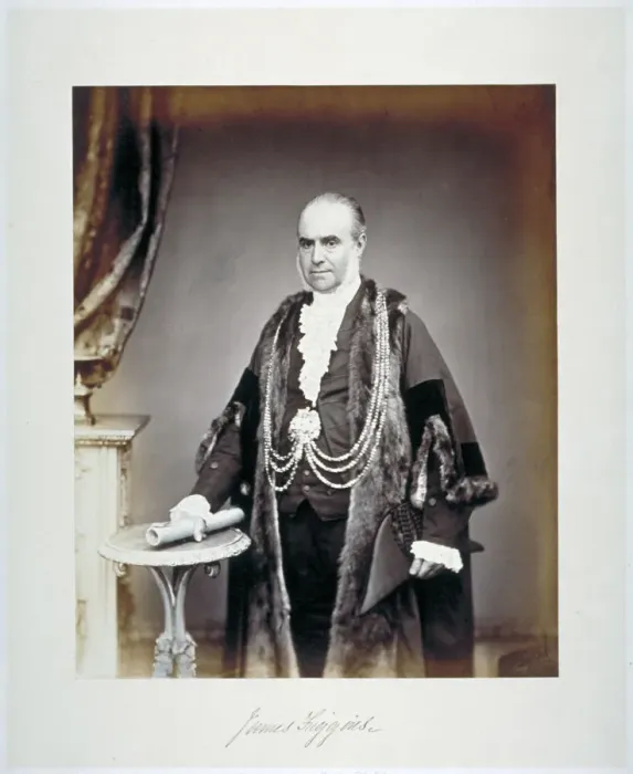 Framed Print : James Figgins, Sheriff of London, in shrieval costume, c1865. Artist: Maull & Co Framed Print : James Figgins, Sheriff of London, in shrieval costume, c1865. Artist: Maull & Co