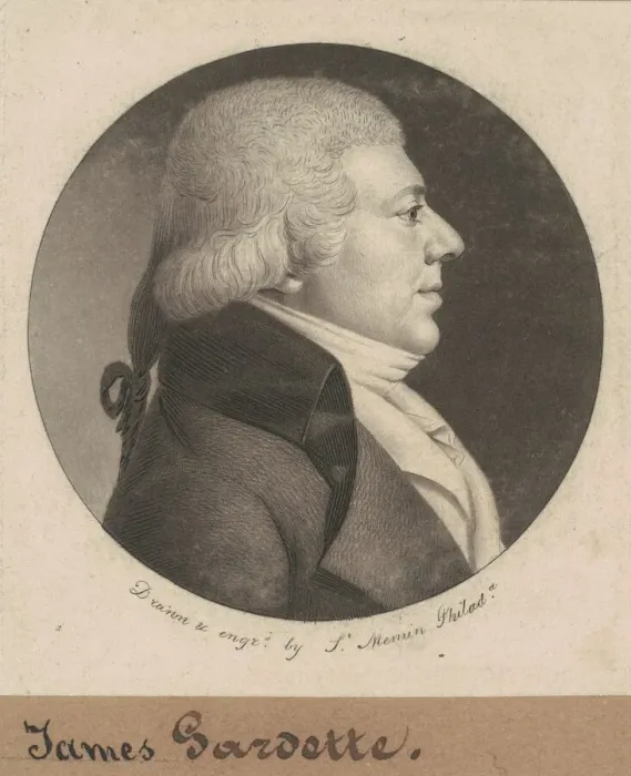 Framed Print : James Gardette, 1801. Creator: Charles Balthazar Julien Fevret de Saint-Memin Framed Print : James Gardette, 1801. Creator: Charles Balthazar Julien Fevret de Saint-Memin