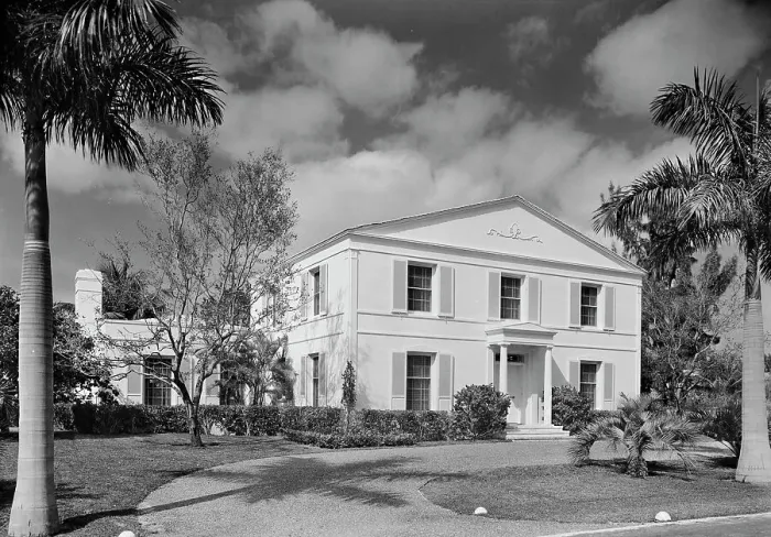 Framed Print : James H. Bereman, residence at 6650 Roxbury Ln. LaGorce Island, Miami Beach, Florida, 1940. Creator: Gottscho-Schleisner, Inc Framed Print : James H. Bereman, residence at 6650 Roxbury Ln. LaGorce Island, Miami Beach, Florida, 1940. Creator: Gottscho-Schleisner, Inc