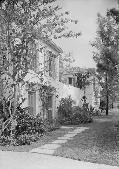 Framed Print : James H. McGraw, Jr. residence in Hobe Sound, Florida. West facade, sharp, 1941. Creator: Gottscho-Schleisner, Inc Framed Print : James H. McGraw, Jr. residence in Hobe Sound, Florida. West facade, sharp, 1941. Creator: Gottscho-Schleisner, Inc