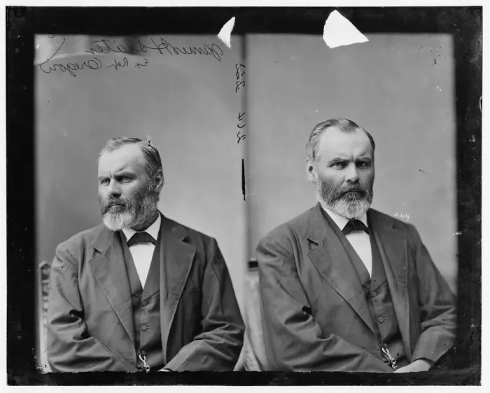 Framed Print : James Harvey Slater of Oregon, 1865-1880. Creator: Unknown Framed Print : James Harvey Slater of Oregon, 1865-1880. Creator: Unknown