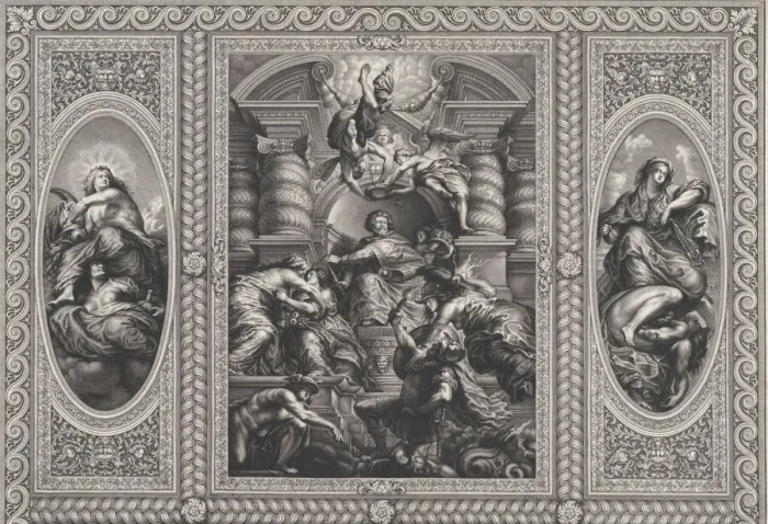 Framed Print : James I appointing Charles as King of Scotland at center Framed Print : James I appointing Charles as King of Scotland at center