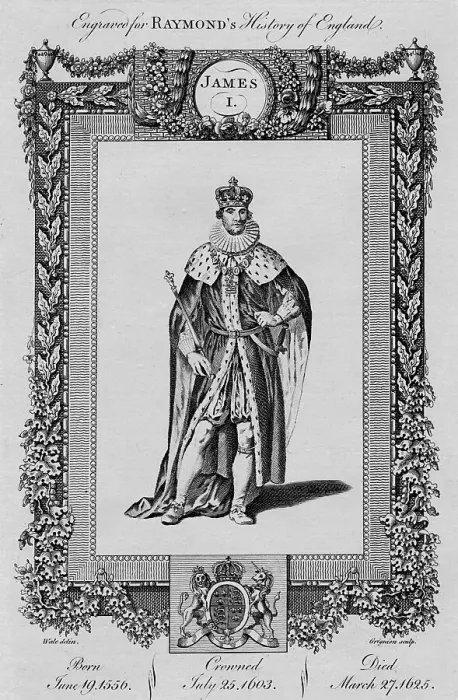 Framed Print : James I, c1787 Framed Print : James I, c1787