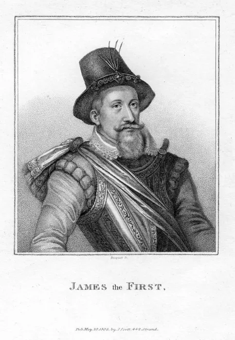 Framed Print : James I of England and VI of Scotland, (1806). Artist: Bacquet Framed Print : James I of England and VI of Scotland, (1806). Artist: Bacquet