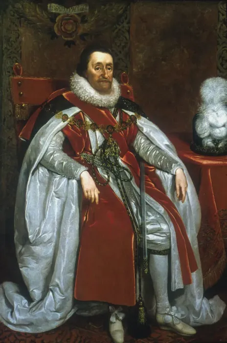 Framed Print : James I, King of England and Scotland, 1621. Artist: Daniel Mytens Framed Print : James I, King of England and Scotland, 1621. Artist: Daniel Mytens