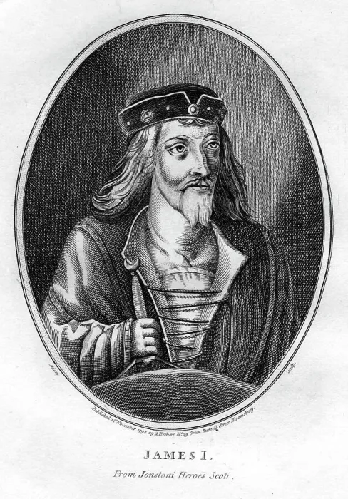 Framed Print : James I of Scotland, (1794). Artist: Adam Framed Print : James I of Scotland, (1794). Artist: Adam