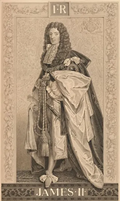Framed Print : James II, 1886. Artist: Thomas Browne Framed Print : James II, 1886. Artist: Thomas Browne