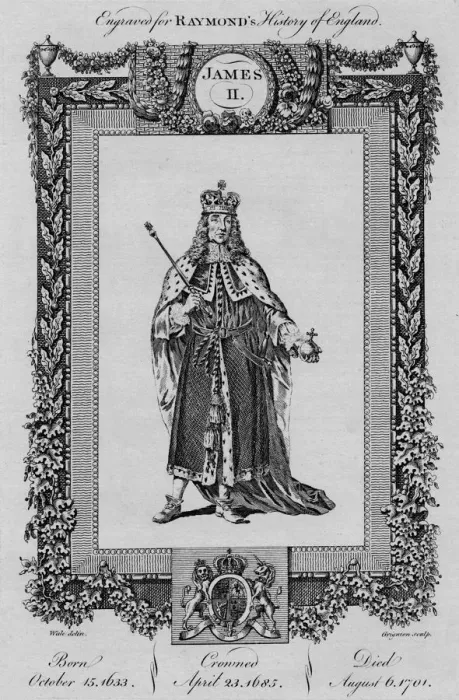 Framed Print : James II, c1787 Framed Print : James II, c1787