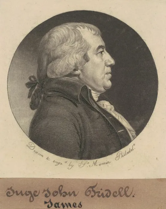 Framed Print : James Iredell, 1798-1799. Creator: Charles Balthazar Julien Fevret de Saint-Mé Framed Print : James Iredell, 1798-1799. Creator: Charles Balthazar Julien Fevret de Saint-Mé