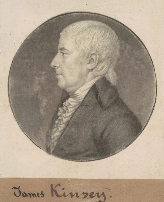 Framed Print : James Kinsey, 1807. Creator: Charles Balthazar Julien Fevret de Saint-Memin Framed Print : James Kinsey, 1807. Creator: Charles Balthazar Julien Fevret de Saint-Memin