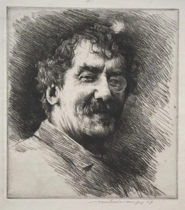 Framed Print : James MacNeill Whistler. Creator: Mortimer Menpes (British, 1860-1938) Framed Print : James MacNeill Whistler. Creator: Mortimer Menpes (British, 1860-1938)