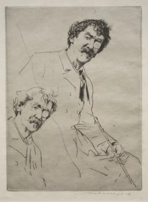 Framed Print : James MacNeill Whistler. Creator: Mortimer Menpes (British, 1860-1938) Framed Print : James MacNeill Whistler. Creator: Mortimer Menpes (British, 1860-1938)