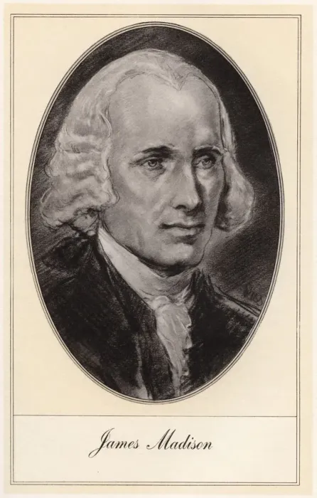 Framed Print : James Madison, fourth President of the United States, (early 20th century). Artist: Gordon Ross Framed Print : James Madison, fourth President of the United States, (early 20th century). Artist: Gordon Ross
