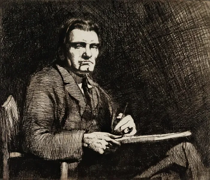 Framed Print : James McBey Lld, 1925-1949. Creator: Ernest Stephen Lumsden Framed Print : James McBey Lld, 1925-1949. Creator: Ernest Stephen Lumsden