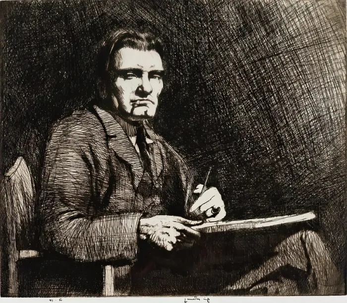 Framed Print : James McBey Lld, 1929. Creator: Ernest Stephen Lumsden