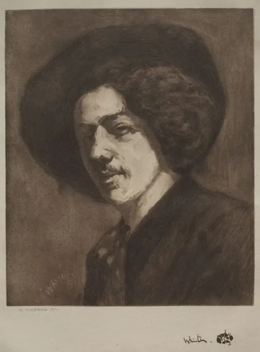 Framed Print : James McNeil Whistler. Creator: Henri Charles Guerard (French, 1846-1897) Framed Print : James McNeil Whistler. Creator: Henri Charles Guerard (French, 1846-1897)