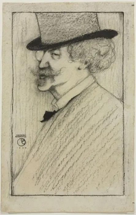 Framed Print : James McNeill Whistler, 1898. Creator: Ernest Haskell (American, 1876-1925)