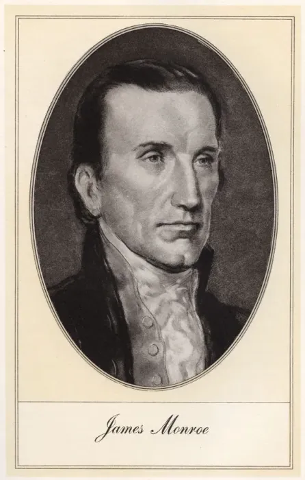 Framed Print : James Monroe, fifth President of the United States, (early 20th century). Artist: Gordon Ross Framed Print : James Monroe, fifth President of the United States, (early 20th century). Artist: Gordon Ross