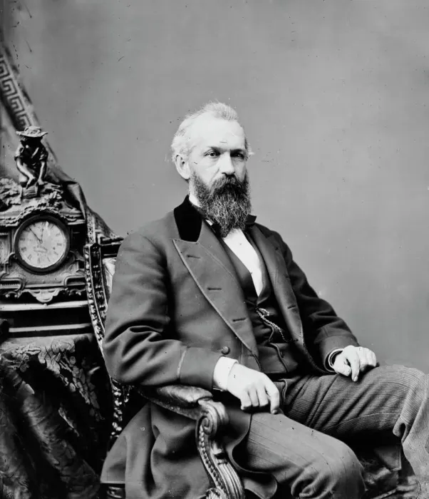 Framed Print : James Monroe Pendleton of Connecticut, between 1860 and 1875. Creator: Unknown Framed Print : James Monroe Pendleton of Connecticut, between 1860 and 1875. Creator: Unknown