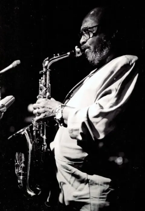 Framed Print : James Moody, Ronnie Scotts, London, 1988. Artist: Brian O Connor Framed Print : James Moody, Ronnie Scotts, London, 1988. Artist: Brian O Connor