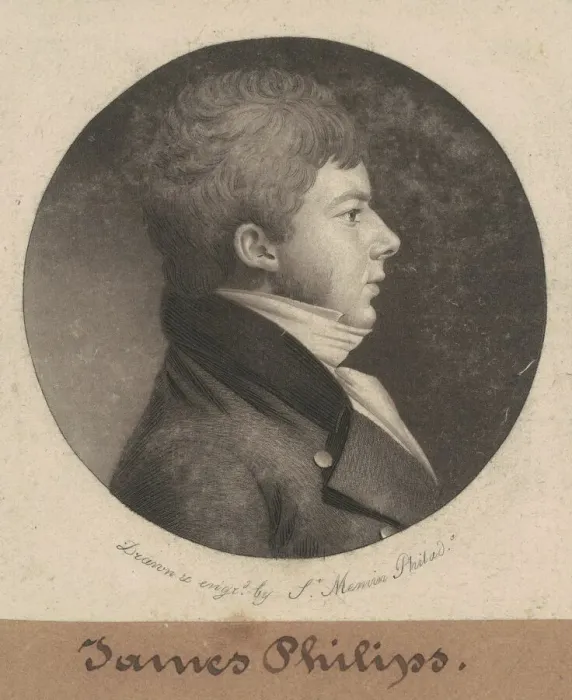 Framed Print : James Philips, 1802. Creator: Charles Balthazar Julien Fevret de Saint-Memin Framed Print : James Philips, 1802. Creator: Charles Balthazar Julien Fevret de Saint-Memin