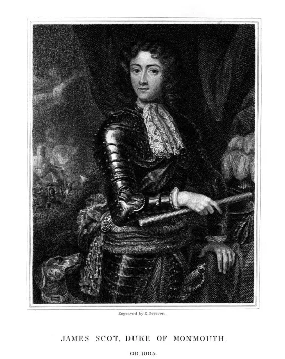 Framed Print : James Scott, 1st Duke of Monmouth, recognized by some as James II of England, (1826). Artist: E Scriven Framed Print : James Scott, 1st Duke of Monmouth, recognized by some as James II of England, (1826). Artist: E Scriven