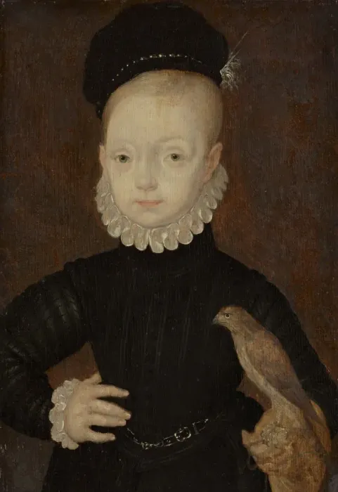 Framed Print : James VI and I (1566-1625), King of Scotland, as child, 1574. Artist: Bronckhorst, Arnold (active 1565-1583) Framed Print : James VI and I (1566-1625), King of Scotland, as child, 1574. Artist: Bronckhorst, Arnold (active 1565-1583)