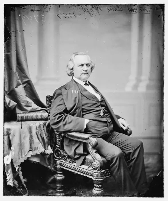 Framed Print : James Warren Nye of Nevada, between 1860 and 1875. Creator: Unknown Framed Print : James Warren Nye of Nevada, between 1860 and 1875. Creator: Unknown