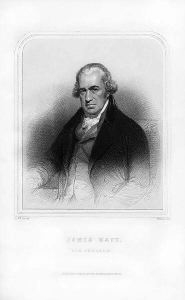 James Watt, Scottish inventor and engineer, (1870). Artist: William Holl